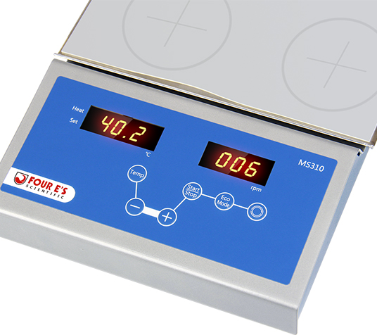 10-Position Magnetic Hotplate Stirrer (MS310) - Görsel 3